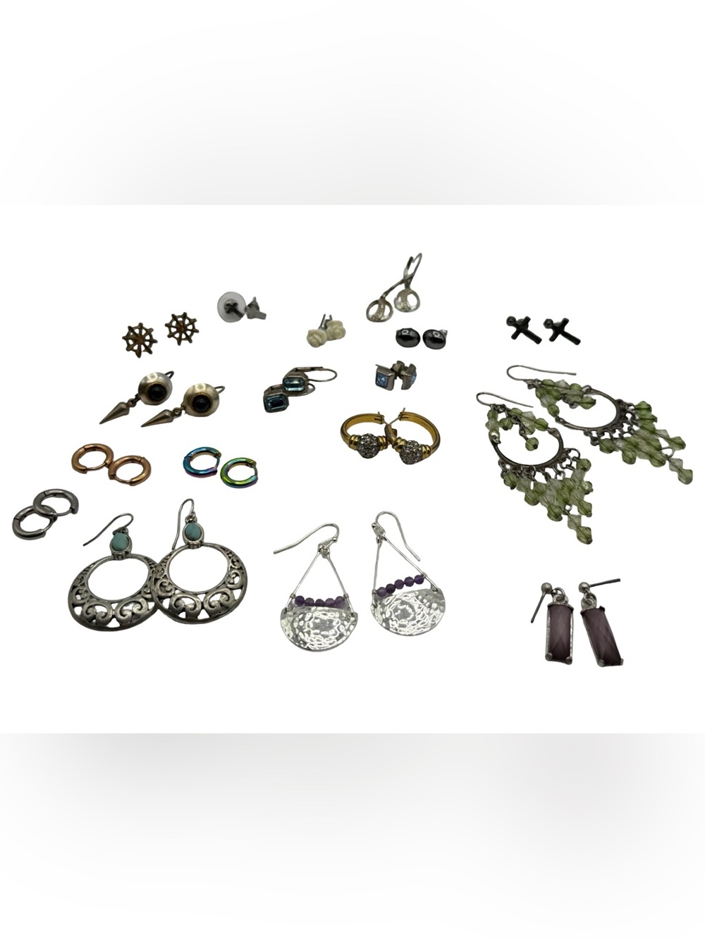 Assorted Vintage Pierced Earrings Lot